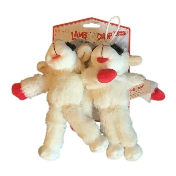 Lamb Chop Dog Toy Pair 8” Each New - Picture 2 of 2
